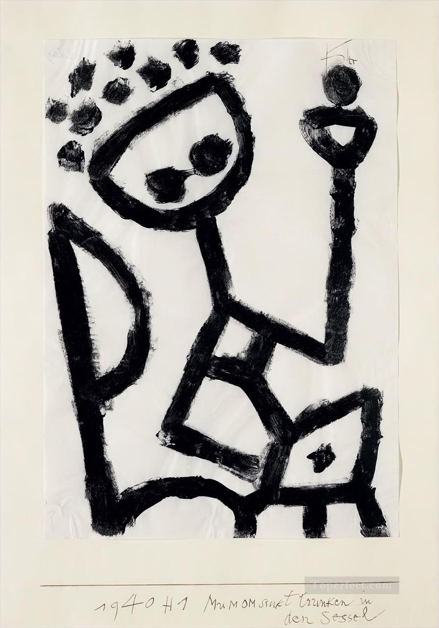 Mumon drunk falls into the chair Paul Klee Oil Paintings